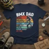 BMX DAD COACH SPONSOR text design featuring detailed typography on quality t-shirt