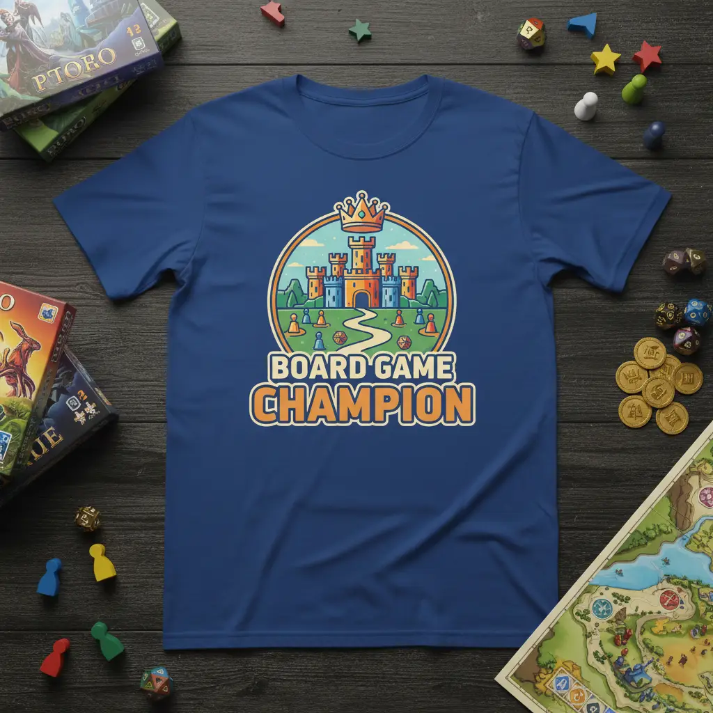 Board Game Champion T-Shirt | Gift for Tabletop Gamers
