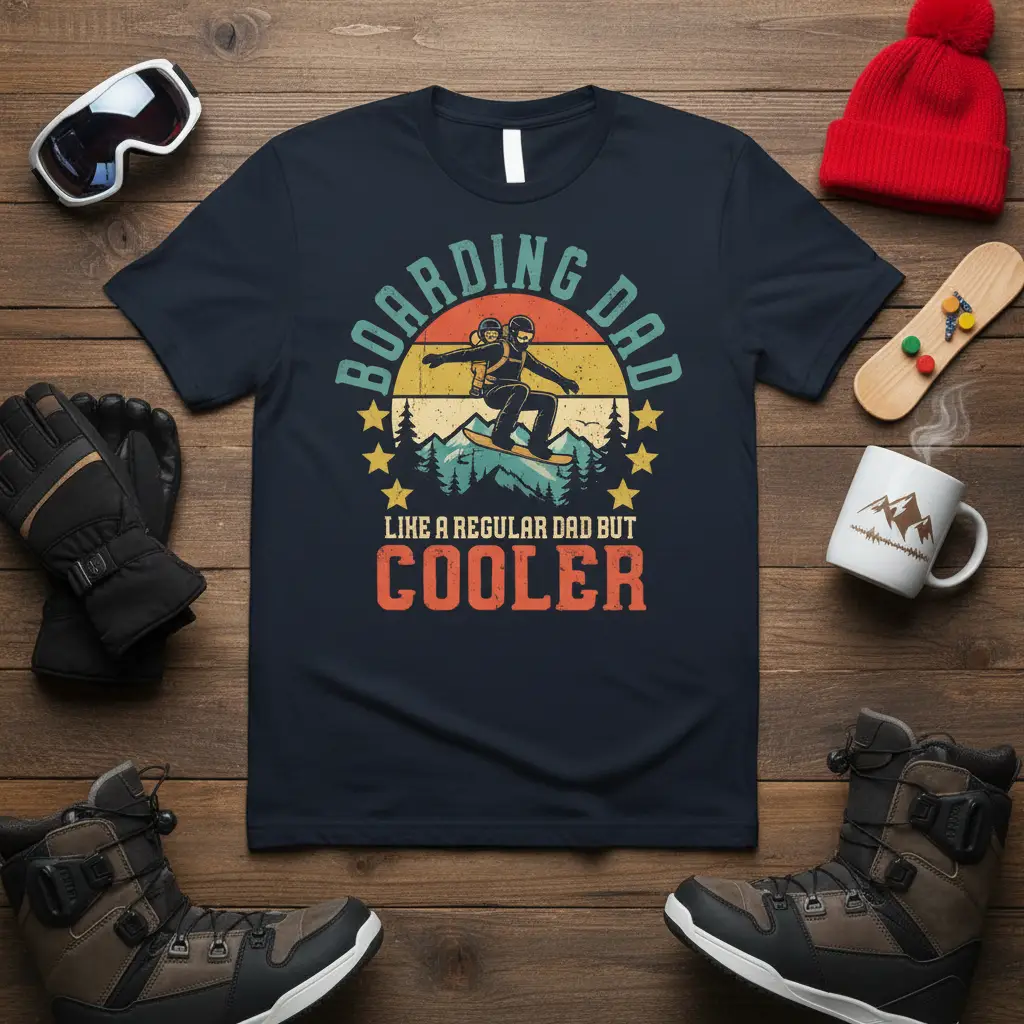 Boarding Dad Like a Regular Dad but Cooler T-Shirt