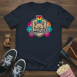 Bobcats T-Shirt detailed graphic design printed on comfortable cotton t-shirt