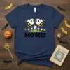 Boo Bees Halloween T-Shirt with cute ghost bees and flowers. Features the text "BOO BEES" in bold font
