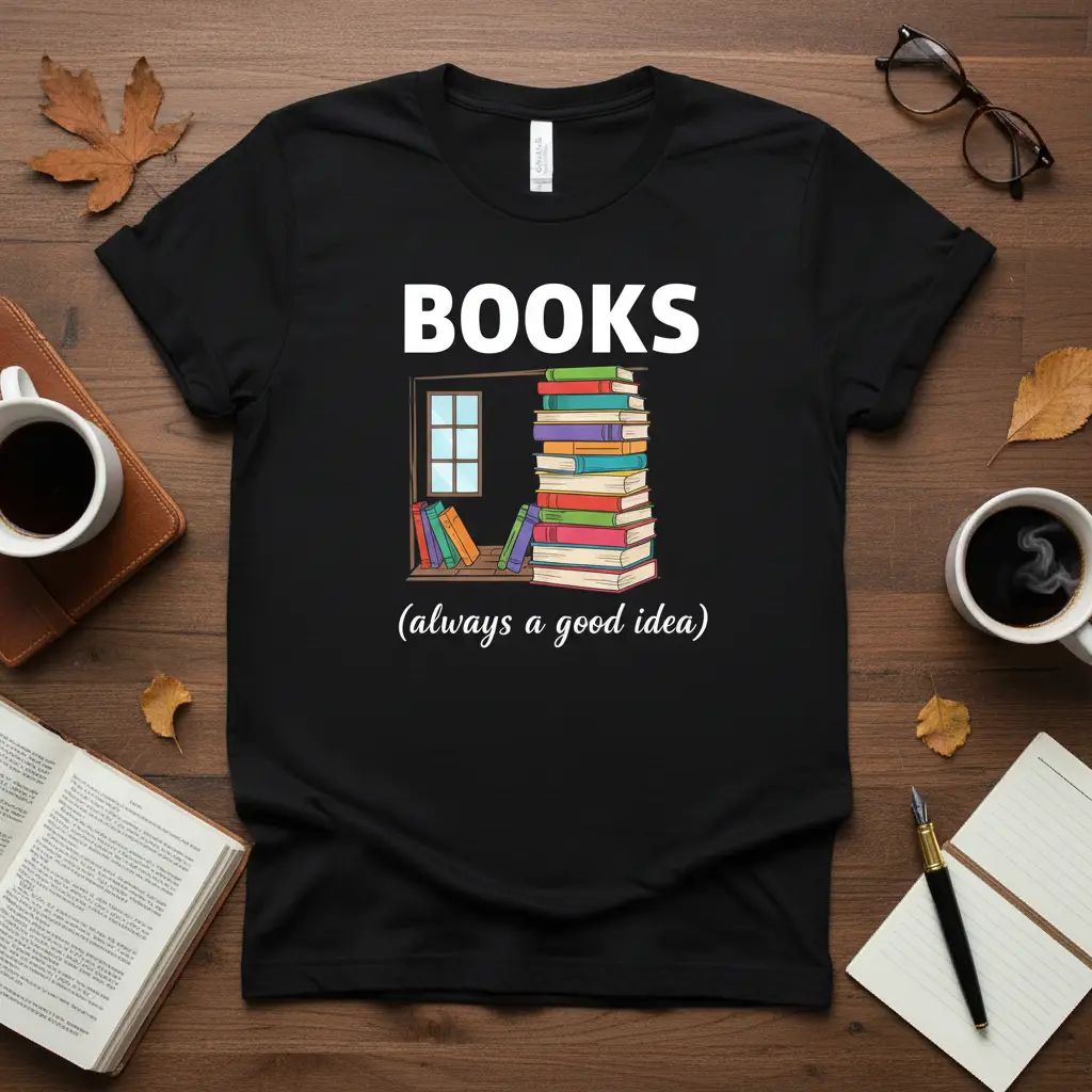 Books (always a Good Idea) T-Shirt for Book Lovers
