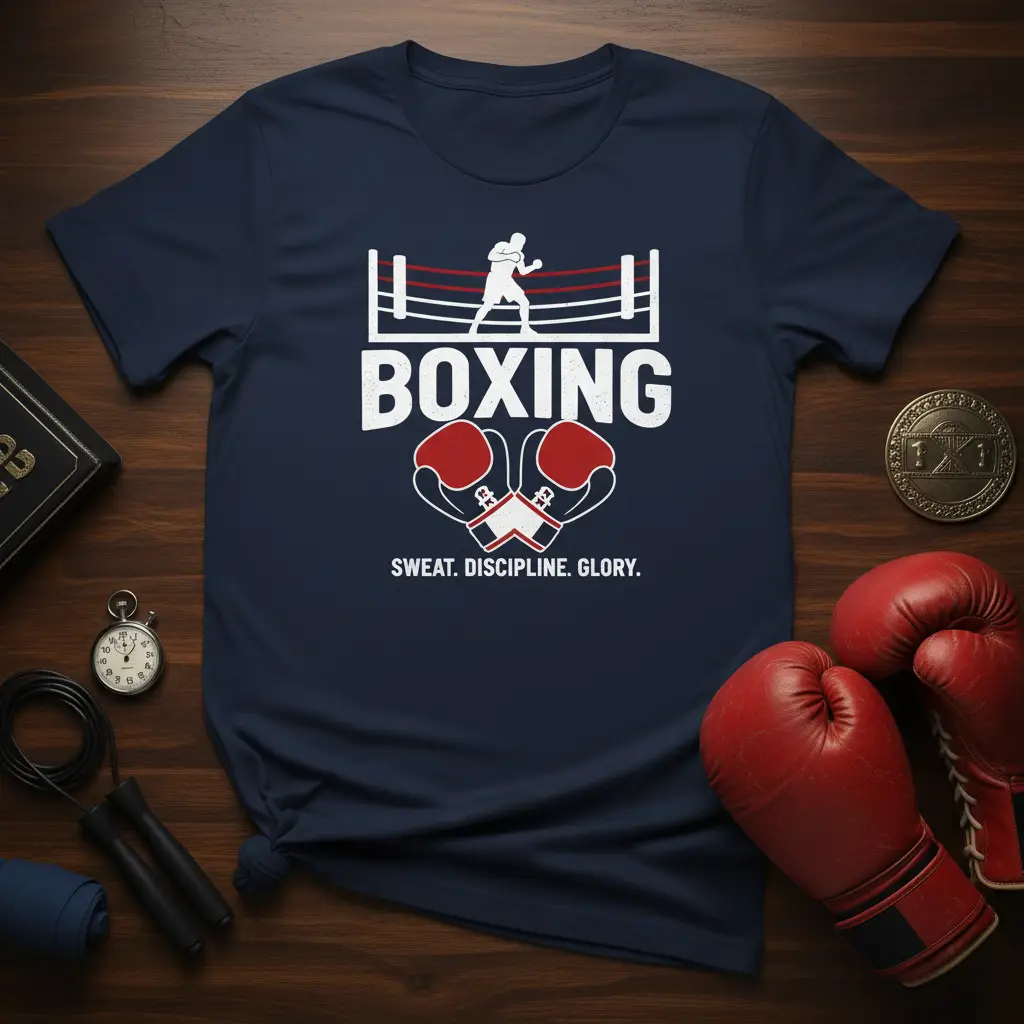Boxing Sweat Discipline Glory T-Shirt for Athletes