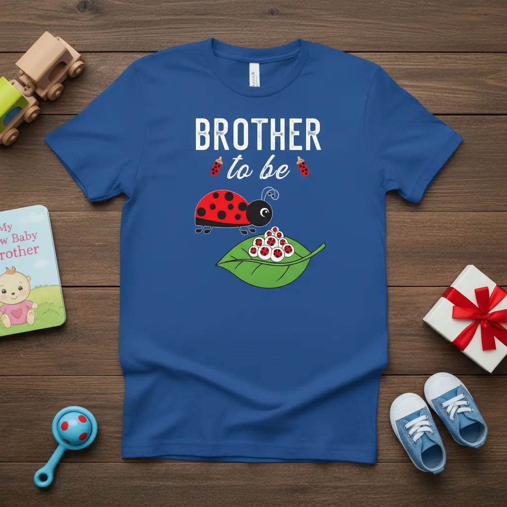 Brother to Be Ladybug Pregnancy Announcement T-Shirt