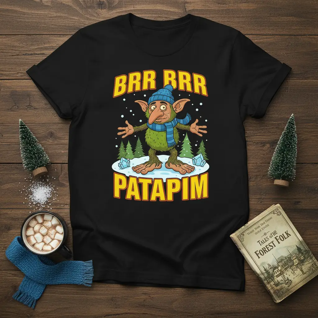 Brr Brr Patapim Winter Goblin Funny Holiday T-Shirt
