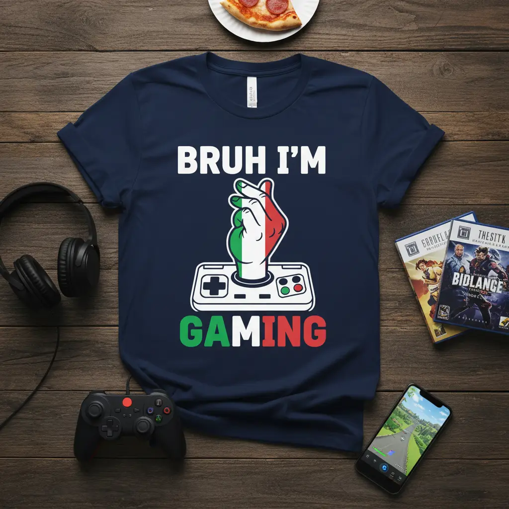 Bruh I’m Gaming T-Shirt Funny Gamer Gift for Men
