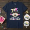 Bruh It's My 5TH BIRTHDAY t-shirt design with a tie-dye bandana, sunglasses, and balloons