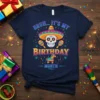 Bruh It's My Birthday Month T-Shirt with a colorful sugar skull wearing a sombrero and holding maracas