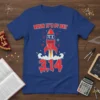 Bruh It's Pi Day 3.14 rocket t-shirt design with math symbols and vibrant red colors