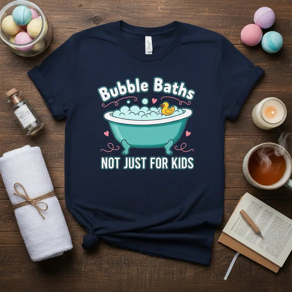 Bubble Baths Not Just for Kids Funny Bath Tee