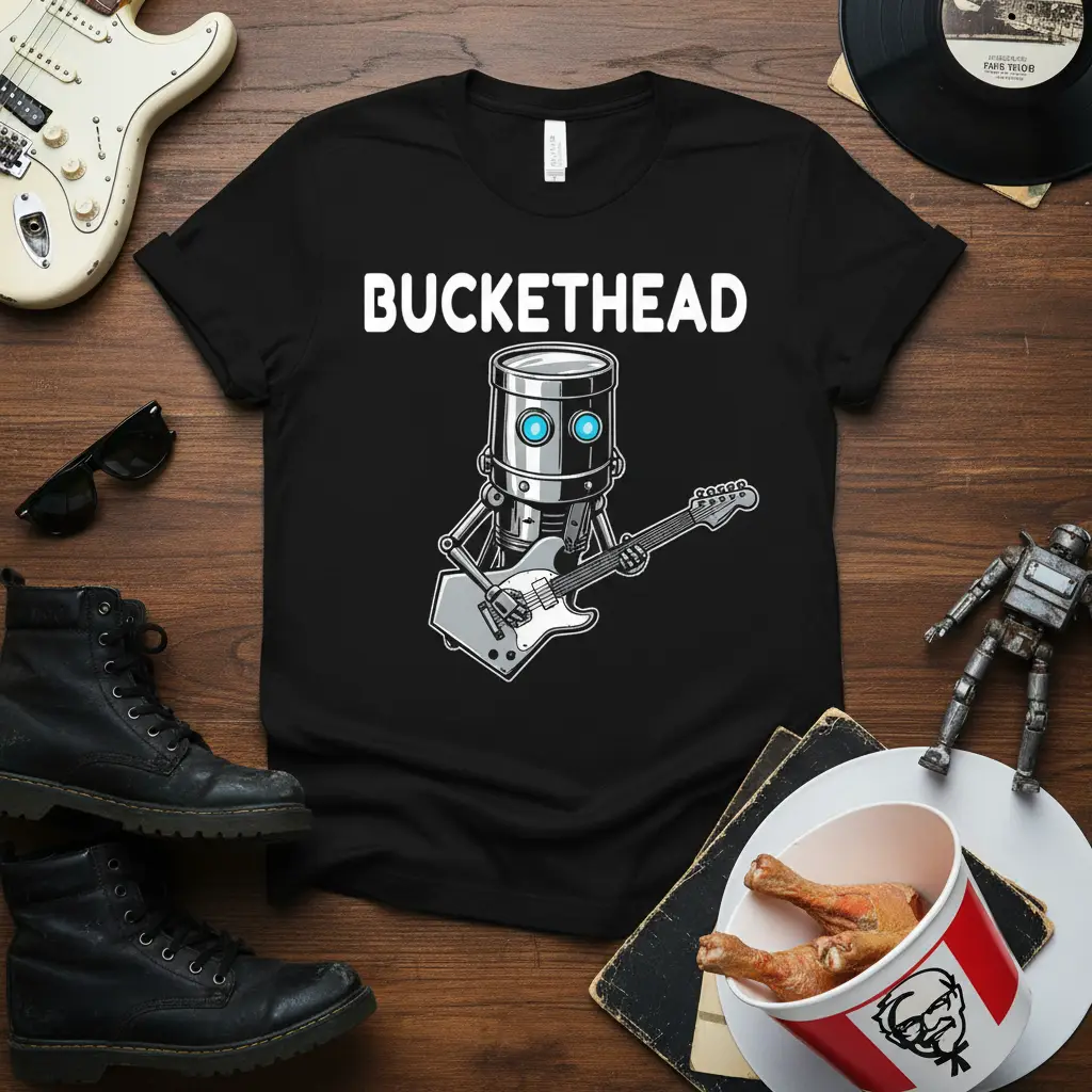 Buckethead Robot Guitarist T-Shirt for Music Lovers