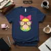 Budgie Bird Bubble Gum bold graphic design printed on comfortable cotton t-shirt
