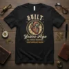 BUILT Years Ago ALL text design featuring stylish typography on quality t-shirt