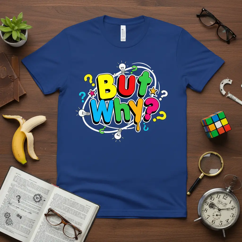 But Why? Funny Question Mark Curiosity Tee Shirt Gift