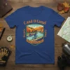 C and O Canal Bicycle Cycling Great Alagany Passage t-shirt design featuring autumn scenery and a cyclist on a path