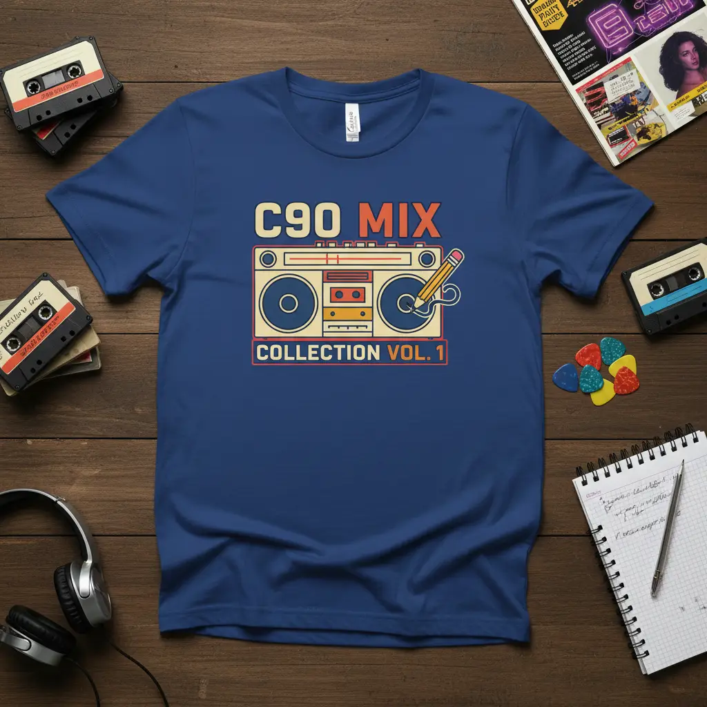 C90 Mix Collection Vol. 1 Boombox Retro T-Shirt