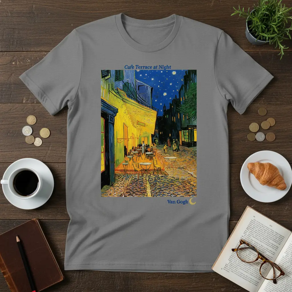 Cafe Terrace at Night Van Gogh T-Shirt Art Lover Gift