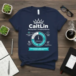 CaitLin Serving Size: 1 text design featuring unique typography on quality t-shirt