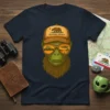 California Republic Alien T-Shirt design featuring an alien wearing a baseball cap and sunglasses with a California landscape reflection