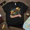 California Republic Bear Skateboard unique graphic design printed on comfortable cotton t-shirt