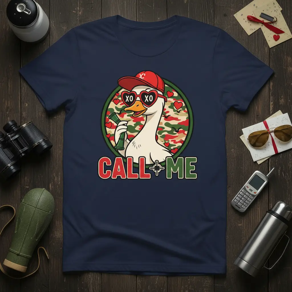 Call Me Duck Hunter T-Shirt Funny Gift for Outdoorsmen