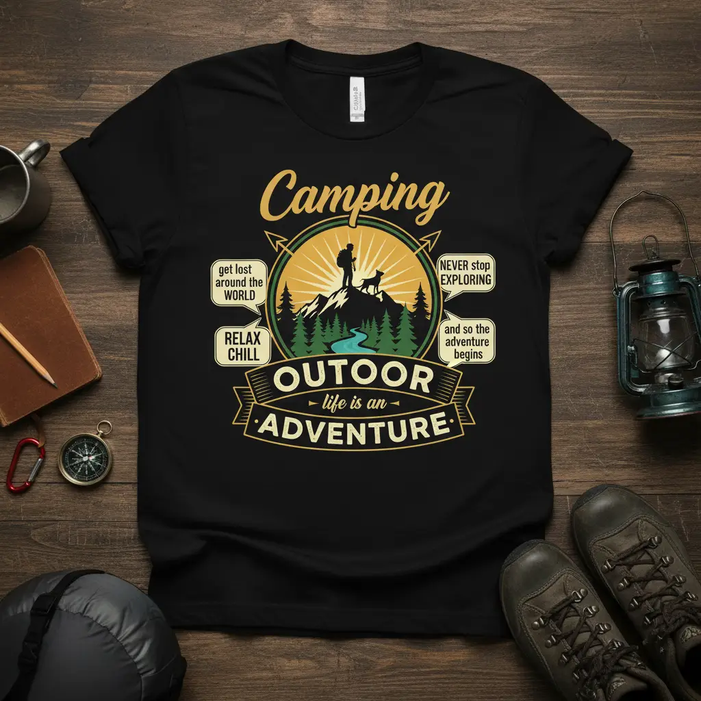 Camping Outdoor Life Is an Adventure T-Shirt