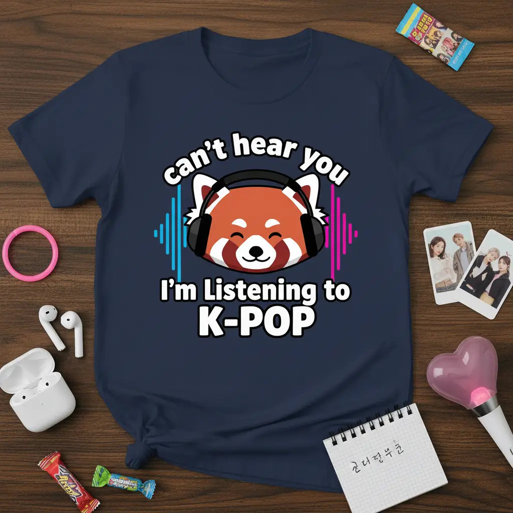 Can’t Hear You I’m Listening to K Pop T-Shirt