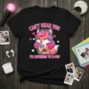 Cute fox wearing headphones drinking boba, with text "Can't Hear You I'm Listening To K-Pop" on a black t-shirt