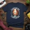 Canyoning Canyoning t-shirt design featuring a person rappelling down a canyon with a river below, surrounded by text