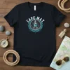 Cape May NJ Est. 1848 nautical t-shirt with lighthouse and ship's wheel design