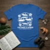 Capybara & Caiman South American Wildlife stylish graphic design printed on comfortable cotton t-shirt