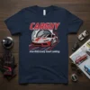 CARGUY Also Ridiculously Good Looking t-shirt with a sports car graphic and tire tread detail