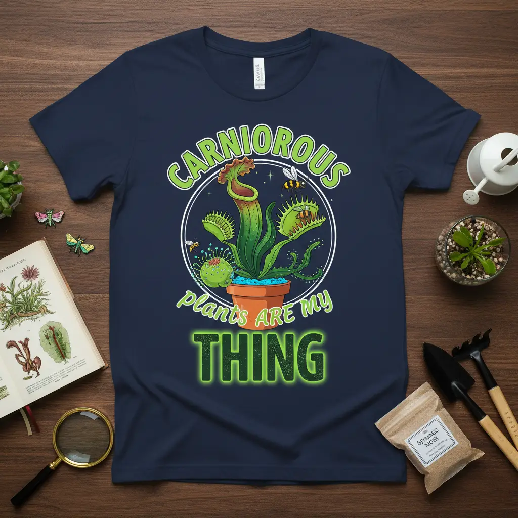 Carnivorous Plants Are My Thing T-Shirt Botanical Enthusiast Gift