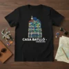 Casa Batlló Barcelona bold graphic design printed on comfortable cotton t-shirt