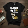 Cash Flow T-Shirt detailed graphic design printed on comfortable cotton t-shirt