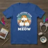 Cat Lovers Club Est 2024 Meow t-shirt design with three cute cats and circle graphic