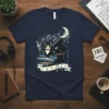 Cat Playing Piano creative graphic design printed on comfortable cotton t-shirt