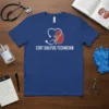 Blue t-shirt with white text "CCHT Dialysis Technician" and a red kidney and stethoscope graphic