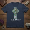 Celtic Heritage Ancient Roots Timeless Spirit unique graphic design printed on comfortable cotton t-shirt