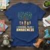 Cerebral Palsy Awareness t-shirt with a tree of green ribbons and diverse children holding hands