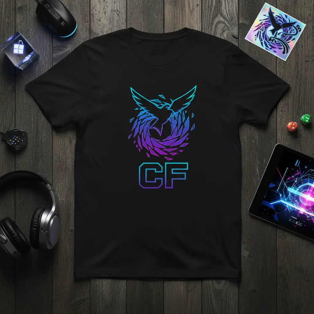 Cf Logo Graphic T-Shirt for Gamers & Tech Enthusiasts