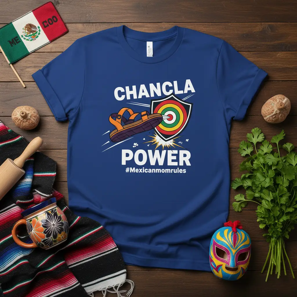 Chancla Power #mexicanmomrules T-Shirt Mexican Mom Gift