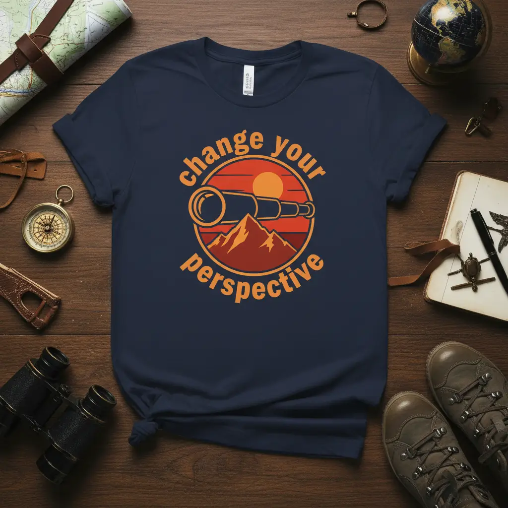 Change Your Perspective Vintage Telescope T-Shirt