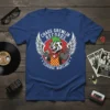 Chaos Gremlin Records Elkridge Maryland T-Shirt featuring a punk badger mascot with wings and a microphone
