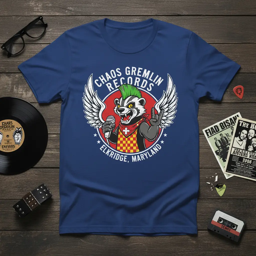 Chaos Gremlin Records Elkridge Maryland Punk T-Shirt