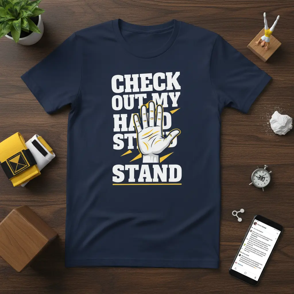 Check Out My Hand Stand T-Shirt Gymnast Gift for Athletes