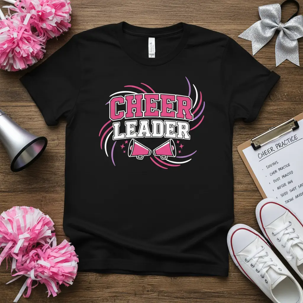 Cheer Leader T-Shirt Spirit Squad Gift for Cheerleaders