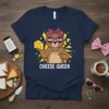 Cheese Queen Mama Bear creative graphic design printed on comfortable cotton t-shirt