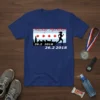 Chicago Marathon 26.2 2018 runner t-shirt with Chicago skyline graphic and red stars