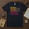 Chicago The Rat The Hole The Myth The Legend text design with a rat graphic and Chicago skyline silhouette